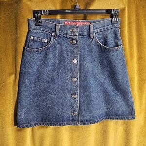 Vintage 80s/90s Blue Denim Mini Skirt